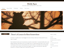Tablet Screenshot of mollylaich.com